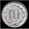 Image 3 : 1873 Closed 3 Three Cent Copper Nickel 3cn Grades Select Unc