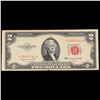 Image 2 : **Star Note** 1953B $2 Red Seal United States Note Grades vf+