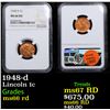Image 1 : NGC 1948-d Lincoln Cent 1c Graded ms66 rd By NGC