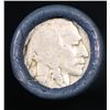 Image 2 : Buffalo Nickel Shotgun Roll in Old Bank Style 'Bell Telephone'  Wrapper 1927 & S Mint Ends.