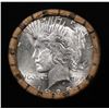 Image 2 : ***Auction Highlight***  AU/BU Slider Brinks Shotgun Peace $1 Roll 1925 & 'P' Ends Virtually UNC (fc