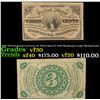 Image 1 : 1865 US Fractional Currency 3c Third Issue fr-1226 Washingon Light Background Grades vf++