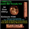Image 1 : Lincoln 1c roll, 1960-p 50 pcs Standard Paper Good Mig. Co. Wrapper.
