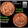 Image 1 : 1890 Indian Cent 1c Graded ms64 RD By SEGS