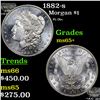 Image 1 : 1882-s Morgan Dollar $1 Grades GEM+ Unc