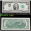 Image 1 : 1976 $2 Federal Reserve Note (Philadelphia, PA) Grades Select CU