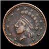 Image 2 : (1863) Shoot Him on the Spot Dix Civil War Token 1c Grades vf+