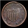 Image 3 : (1863) Shoot Him on the Spot Dix Civil War Token 1c Grades vf+