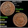 Image 1 : 1863 I.O.U Civil War Token 1c Grades xf