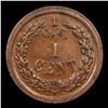 Image 3 : 1863 I.O.U Civil War Token 1c Grades xf