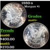 Image 1 : 1880-s Morgan Dollar $1 Grades GEM+ Unc