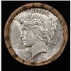 Image 2 : ***Auction Highlight***  AU/BU Slider Brinks Shotgun Peace $1 Roll 1924 & 'P' Ends Virtually UNC (fc
