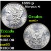 Image 1 : 1889-p Morgan Dollar $1 Grades Select+ Unc
