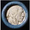 Image 2 : Buffalo Nickel Shotgun Roll in Old Bank Style 'Bell Telephone'  Wrapper 1935 & D Mint Ends.