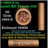 Image 1 : Shotgun Lincoln 1c roll, 1962-d 50 pcs Brandt Wrapper.