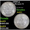 Image 1 : 1886-p Morgan Dollar $1 Grades Choice+ Unc
