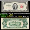Image 1 : **Star Note** 1953C $2 Red Seal United States Note Grades vf+