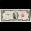 Image 2 : **Star Note** 1953C $2 Red Seal United States Note Grades vf+