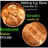 Image 1 : 1960-p Lg Date Lincoln Cent Mint Error 1c Grades GEM+ Unc RD