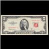 Image 2 : **Star Note** 1953C $2 Red Seal United States Note Grades vf+