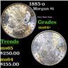 Image 1 : 1885-o Morgan Dollar $1 Grades Choice+ Unc
