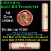 Image 1 : Shotgun Lincoln 1c roll, 1959-d 50 pcs Wrapper.
