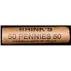 Image 4 : Mixed small cents 1c orig shotgun roll, 1916-s Wheat Cent, 1883 Indian Cent other end, Brinks Wrappe