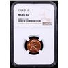 Image 2 : NGC 1964-d Lincoln Cent 1c Graded ms66 rd By NGC
