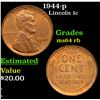 Image 1 : 1944-p Lincoln Cent 1c Grades Choice Unc RB