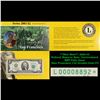 Image 1 : **Star Note** 2003 $2 Federal Reserve Note, Uncirculated BEP Folio Issue (San Francisco, CA) Grades 