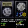Image 1 : 1991-p Mount Rushmore Modern Commem Dollar $1 Graded ms70, Perfection By USCG