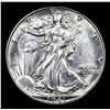 Image 2 : 1941-d Walking Liberty Half Dollar 50c Grades Select Unc