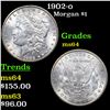 Image 1 : 1902-o Morgan Dollar $1 Grades Choice Unc