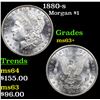 Image 1 : 1880-s Morgan Dollar $1 Grades Select+ Unc