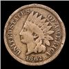 Image 2 : 1862 Indian Cent 1c Grades f+