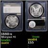Image 1 : 1880-s Morgan Dollar $1 Graded ms64 By U.S. Rare Coin Certification & Trading Co. Inc.