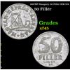 1967BP Hungary 50 Fillér KM-574 Grades xf+