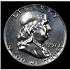 Image 2 : Proof 1957 Franklin Half Dollar 50c Grades Select Proof