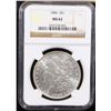 Image 2 : NGC 1886-p Morgan Dollar $1 Graded ms62 By NGC