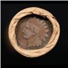 Image 3 : Mixed small cents 1c orig shotgun roll, 1918-d Wheat Cent, 1890 Indian Cent other end, Brinks Wrappe