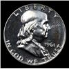 Image 2 : Proof 1961 Franklin Half Dollar 50c Grades Select Proof