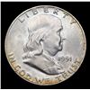 Image 2 : 1951-d Franklin Half Dollar 50c Grades Choice Unc FBL