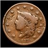 Image 2 : 1837 Head of 1838 Coronet Head Large Cent 1c Grades f+