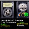 Image 1 : Proof 1995-P Special Olympics Modern Commem Dollar $1 Graded GEM++ Proof Deep Cameo BY USCG