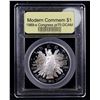 Image 2 : Proof 1989-S Congress Modern Commem Dollar $1 Graded GEM++ Proof Deep Cameo BY USCG
