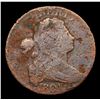Image 2 : 1801 Draped Bust Large Cent 1c Grades F Details