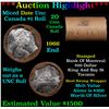 Image 1 : ***Auction Highlight*** Full $20 Bank of Montreal Roll of Silver Mix date with 1966 Ends, Canadian D