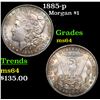 Image 1 : 1885-p Morgan Dollar $1 Grades Choice Unc