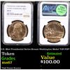 Image 1 : NGC U.S. Mint Presidential Series Bronze Washington Medal TOP POP! Graded ms67 By NGC
