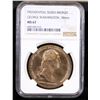 Image 2 : NGC U.S. Mint Presidential Series Bronze Washington Medal TOP POP! Graded ms67 By NGC